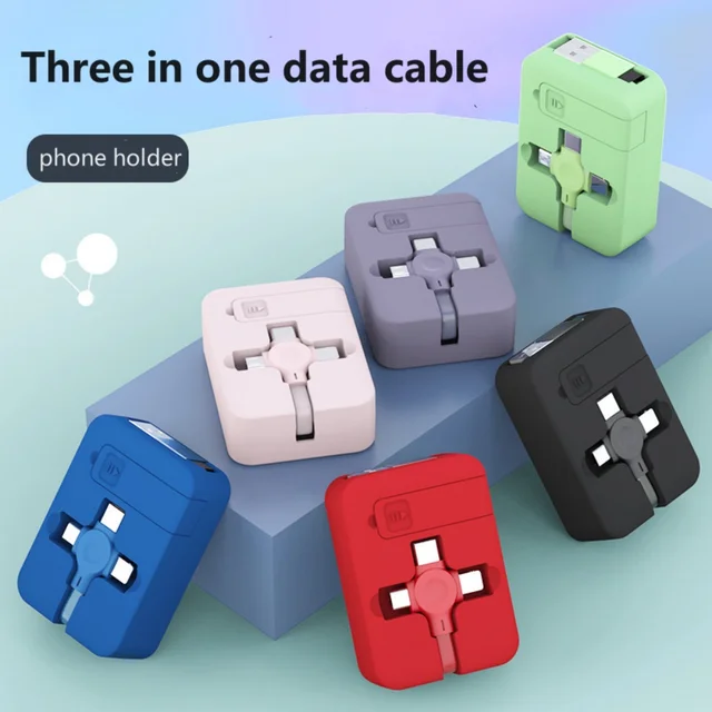 3 In 1 Retractable Multi Charging Cable Cord