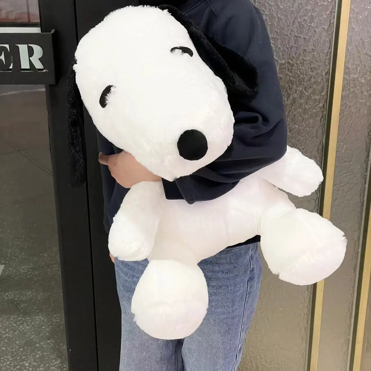 40/60cm Snoopy Plush Toy Cuddly Snoopy Stuffed Cartoon Anime Comfortable Hug Snoopy Plushies Birthday Gifts For Kid Girl