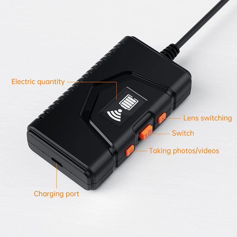 Wireless Endoscope 1080P HD WiFi Inspection Borescope IP67 Waterproof Endoscope Camera with LED Light for Android IOS Smartphone 2