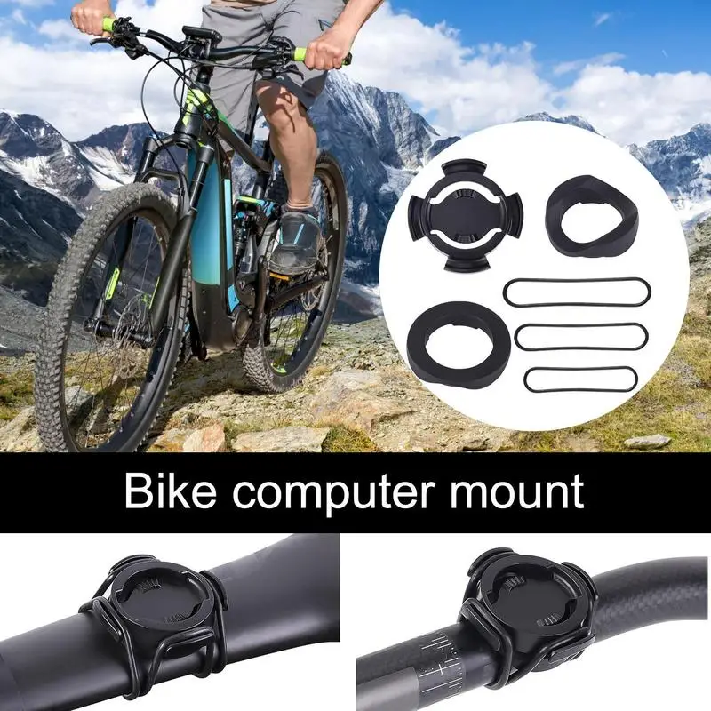 

Computer Mount For Bicycle Secure Bicycle Navigation Bracket Weatherproof Outdoor Cycling Bracket Firm Strap Fixation Biking