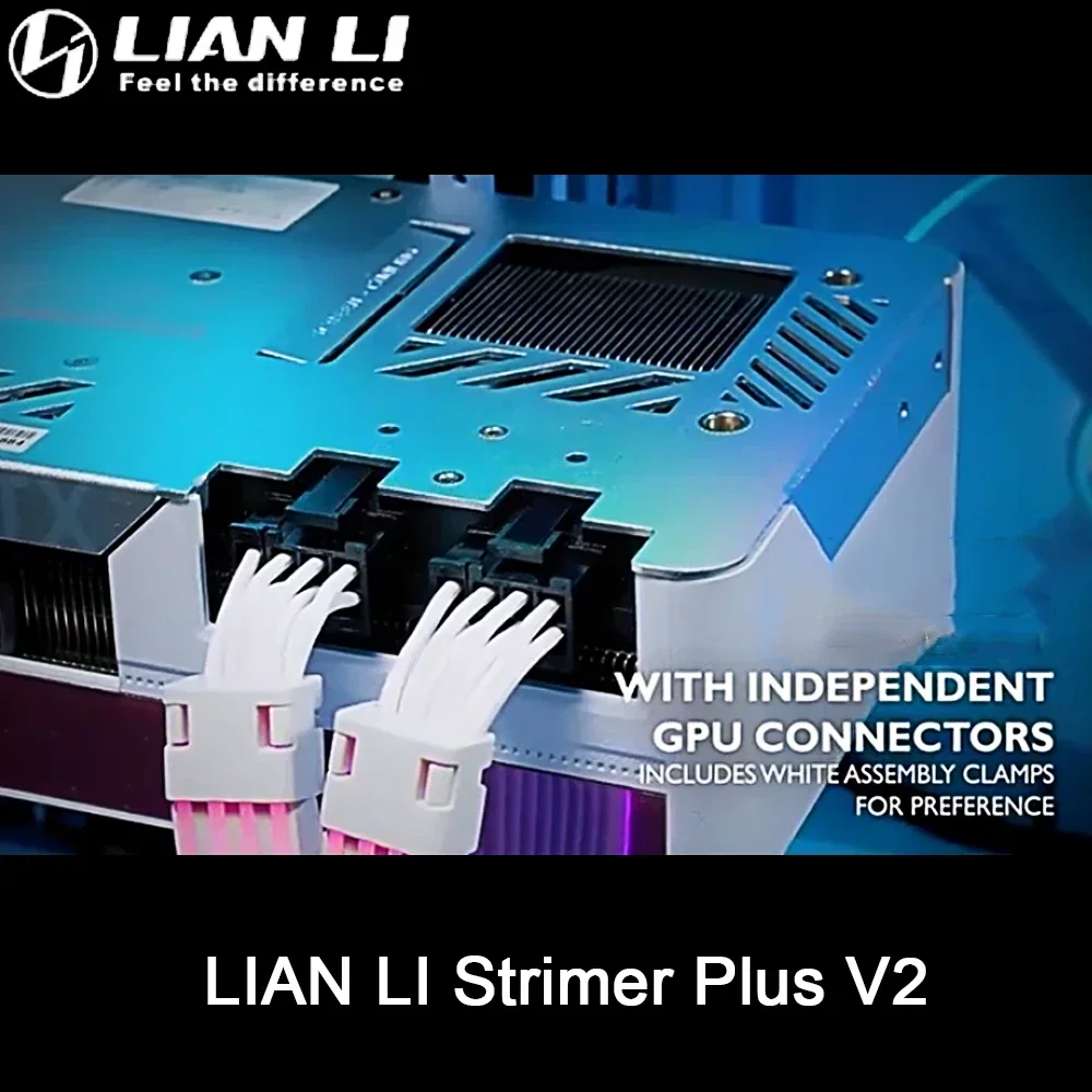 LIAN LI Strimer Plus V2 ARGB Extension Cords Kit ATX 24Pin,GPU 2x8Pin,3x8Pin,MOD Computer Gamers Cabibet LED Neon Cable Strip