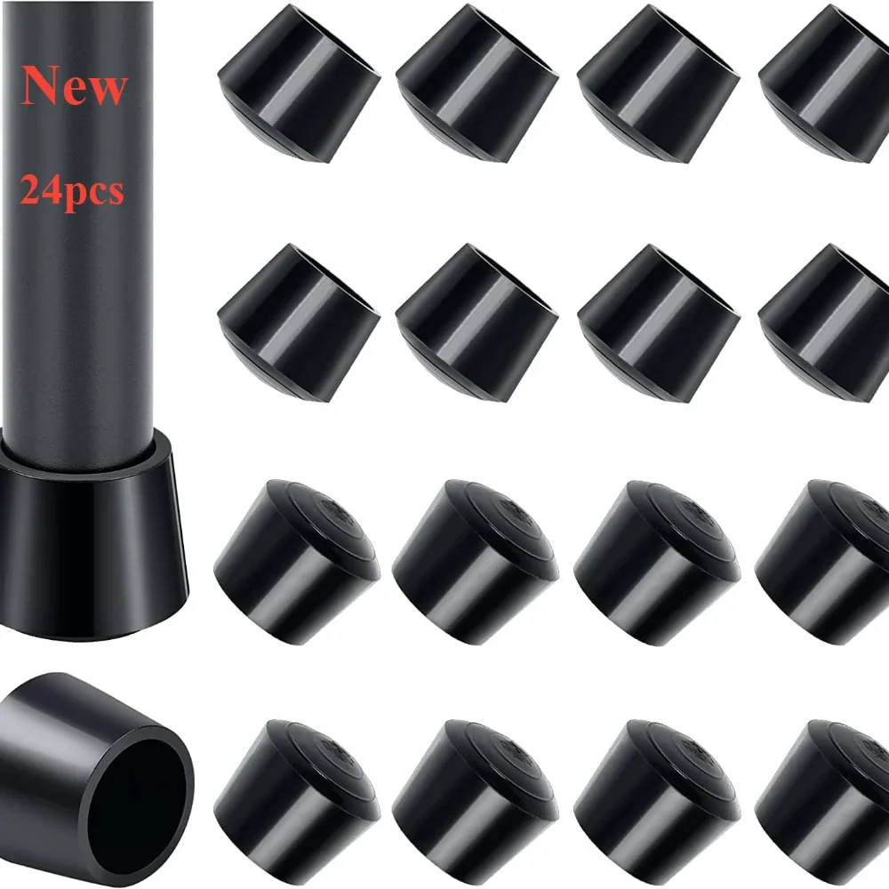 4/24pcs Chair Leg Covers Rubber Foot Protectors Furniture Table Covers Sock Plug Covers Furniture Leveling Feet Home Decoration 1
