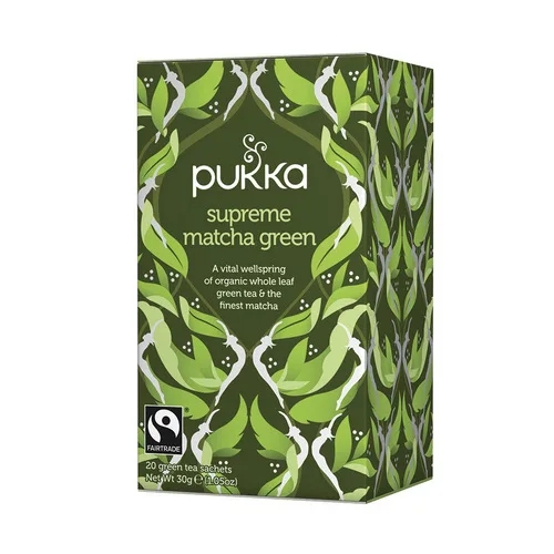 Te Matcha Verde Suprema Bio Pukka | 20 Bustine | Erbe Naturali, Non Chimiche. D82