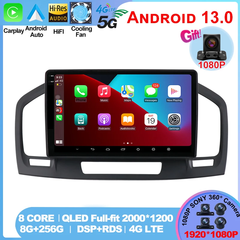 

for Buick Regal Car Stereo for Opel Insignia 2009-2013 Android Auto Radio Carplay Car Multimedia Player GPS Video MP5 Headunit