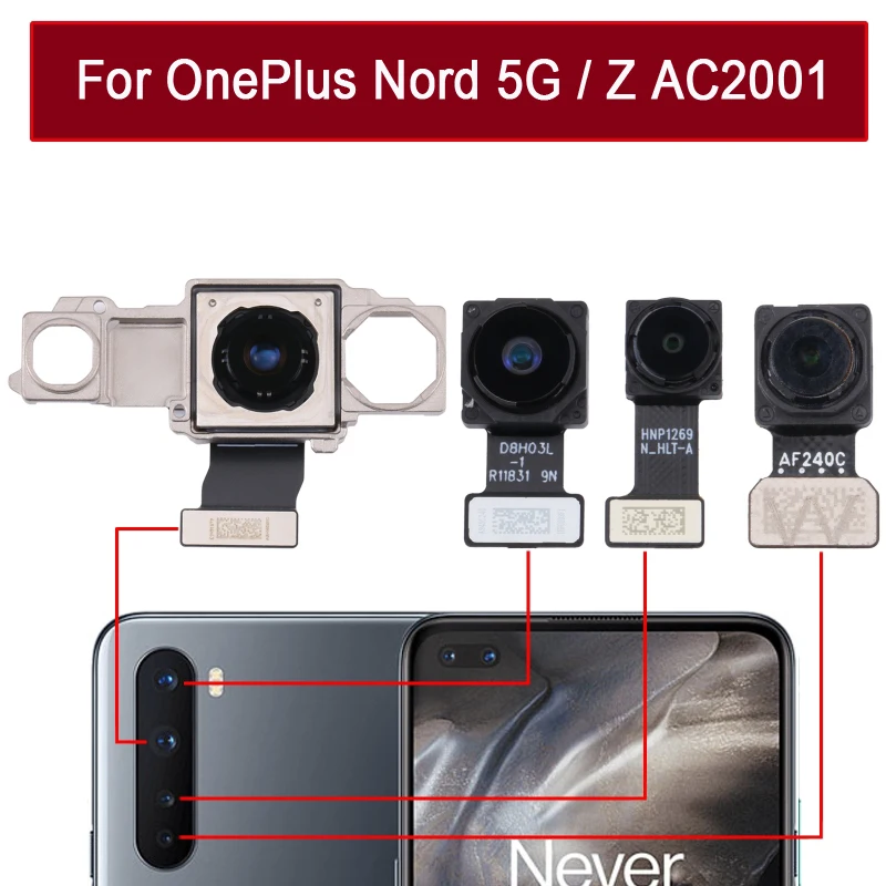 

Rear Camera For OnePlus Nord 5G / Z AC2001 Main Back Facing Camera / Wide Camera / Depth Camera / Macro Camera