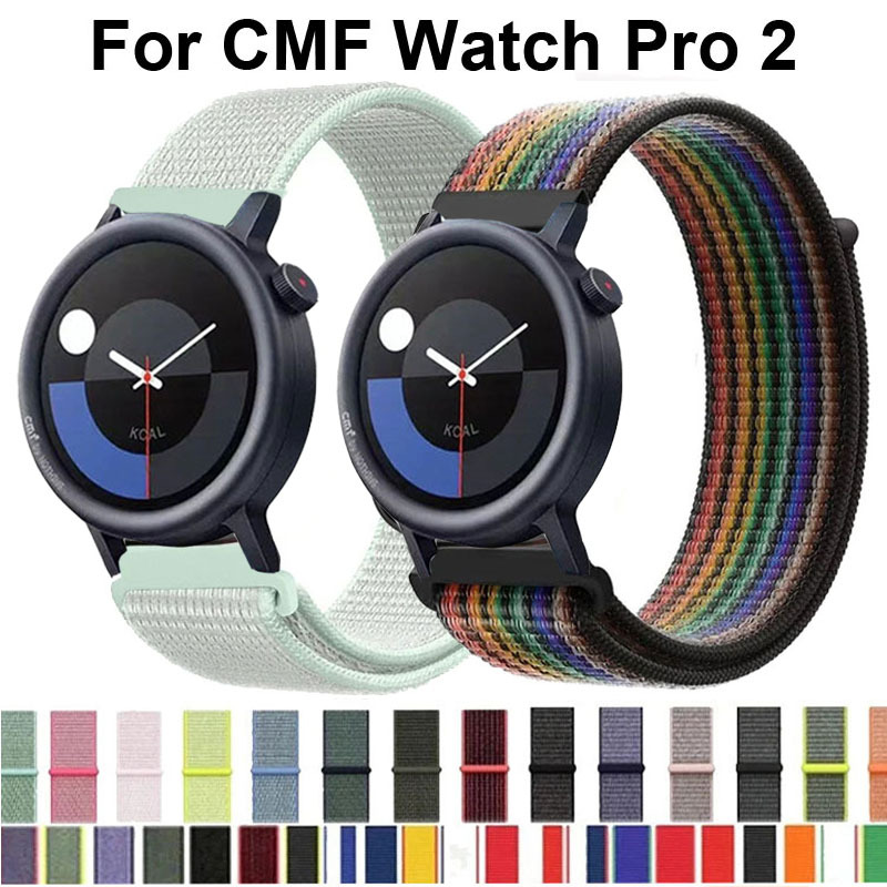22mm Sport Nylon Loop For CMF Watch Pro 2 Strap Replacement Watchband Bracelet For CMF by Nothing Watch Pro 2 Correa Wristband