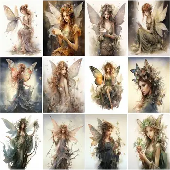 🧚‍♀️✨ Enchanted Fairy Paint by Numbers Kit – DIY Canvas Art for Adults 1