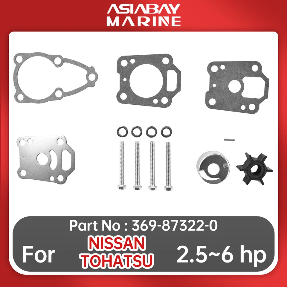 Kit De Pompe à Eau (répétition) Pour Moteur Hors-bord Tohatsu MFS2.5 - MFS3.5 4T - Neuf