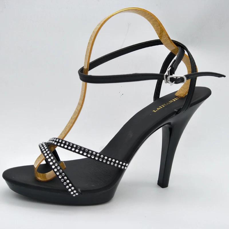 

LAIJIANJINXIA New 13CM/5inches PU Upper Fashion Sexy Exotic High Heel Platform Party Women Sandals Pole Dance Shoes N028