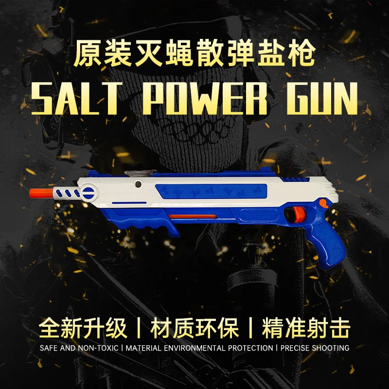 

New 3.0 Bug Salt Gun Kill Flies Mosquitoes Adults Toy Gun Launcher With Laser Outdoor Fly Gun Bug A Salt Gun Fly Salt Gun