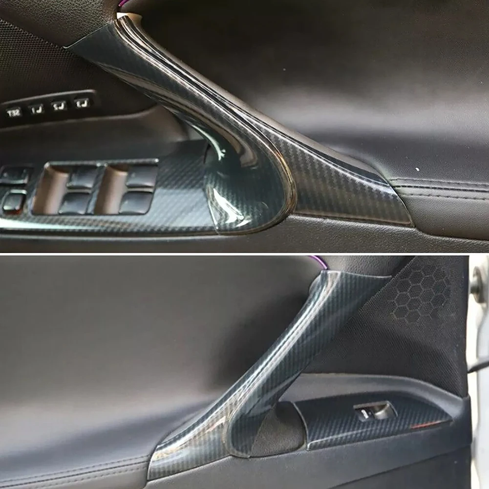 レクサス　ISF カーボンセンターアームレスト 1 セット車のカーボンファイバースタイルインテリアドア
