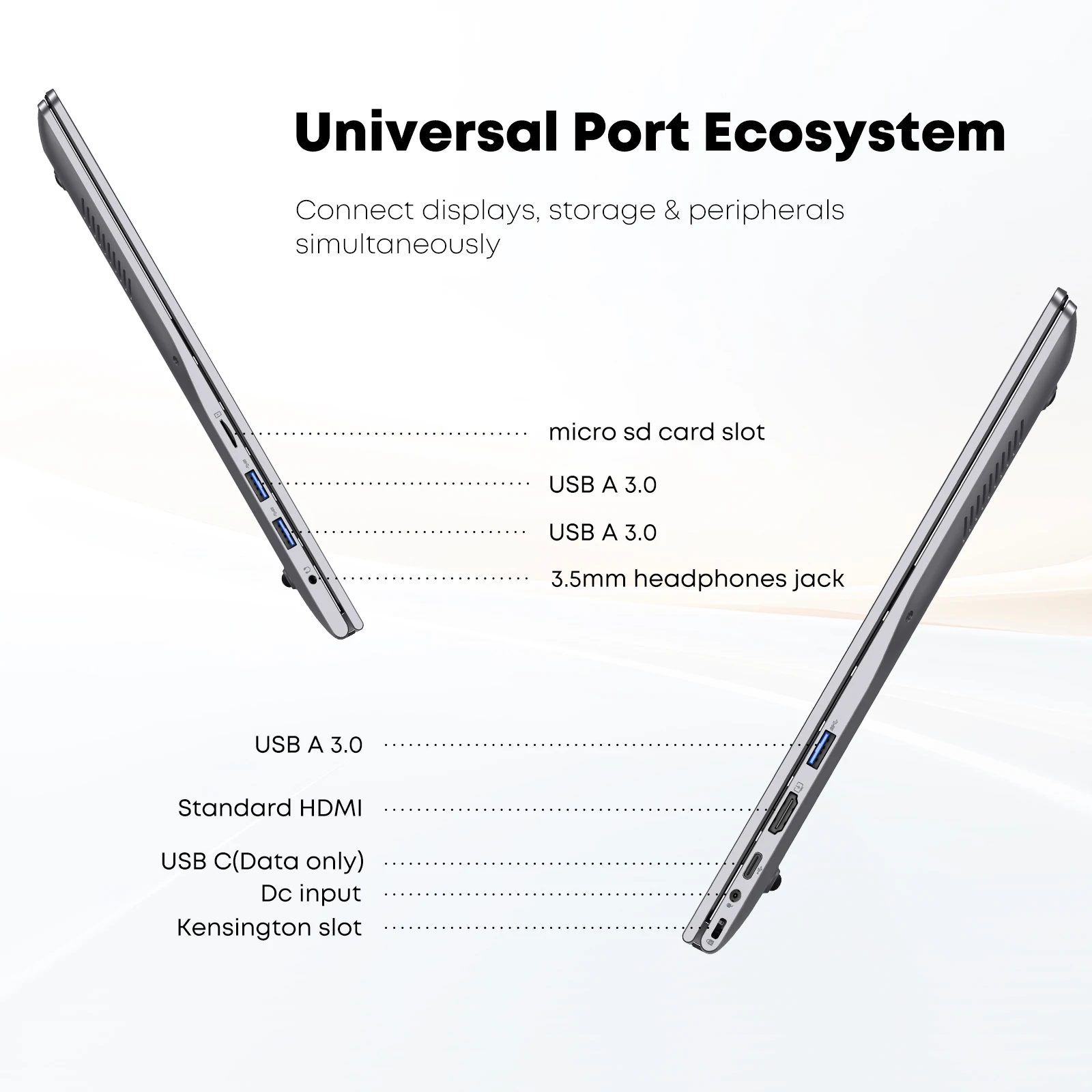 Laptop - Intel Core i5-8210Y (up to 3.6GHz), 24GB RAM/512GB SSD, Window 11 Pro, 1920x1200 100% sRGB Display - Image 6