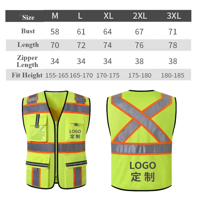 Custom Logo Workwear Safety Vest