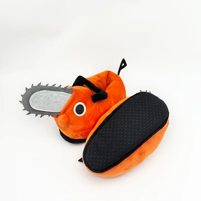 Neue Mode Anime Nette Plüsch Schuhe Orange Hund Indoor Haus Gefüllte Hausschuhe Halloween Frauen Männer Baumwolle Schuhe Winter Weiche Schuhe – Detail 9