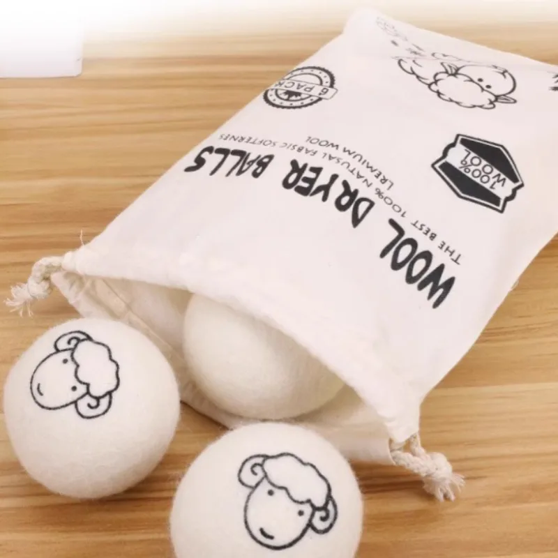 Tyenaza 6 Pcs Wool Dryer Balls, Wool Drying Balls High