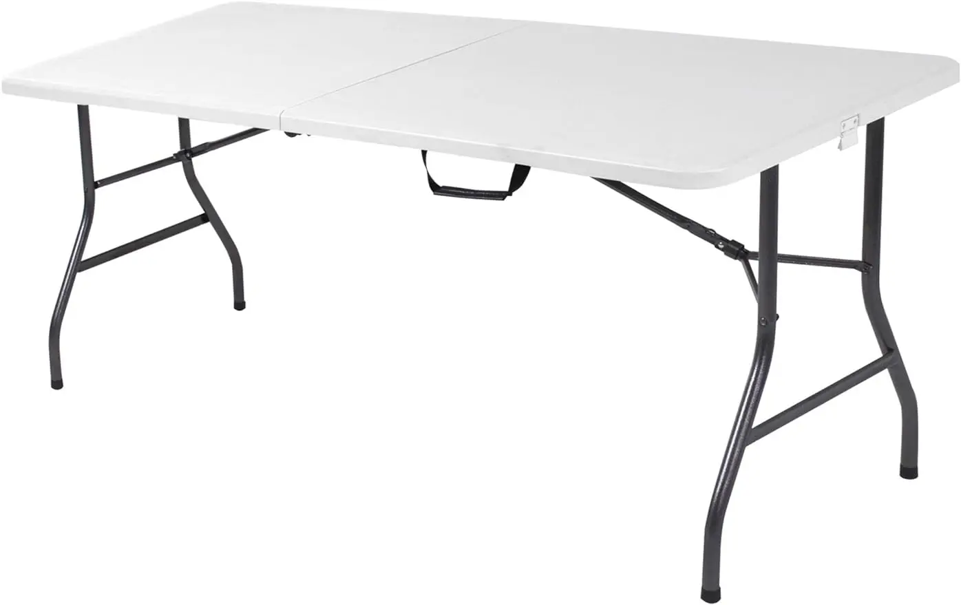

Fold-in-Half Banquet Table w/Handle, 6 ft, White