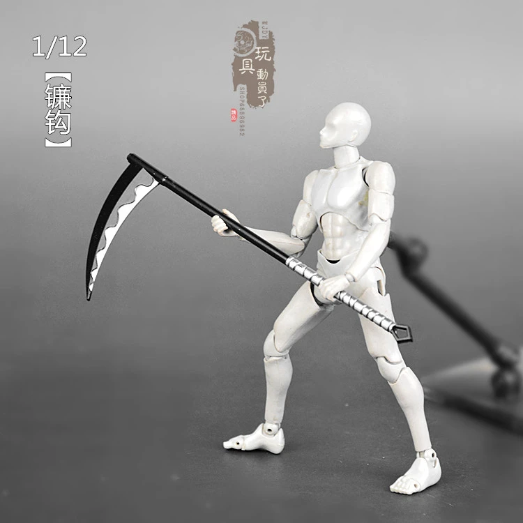 1/12 Scale accessories miniature weapon toys sickle model fit 6 inches