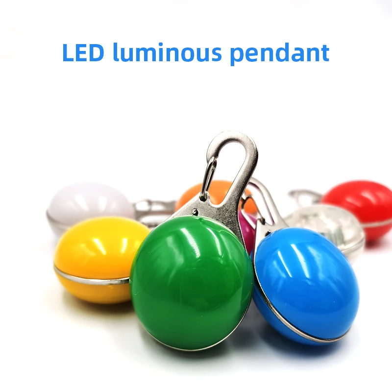 

LED Glowing Dog Cat Collar Luminous Pendant Flash Light Anti-lost Pendants Walking Dogs at Night Pet Collar Supplies Accessories