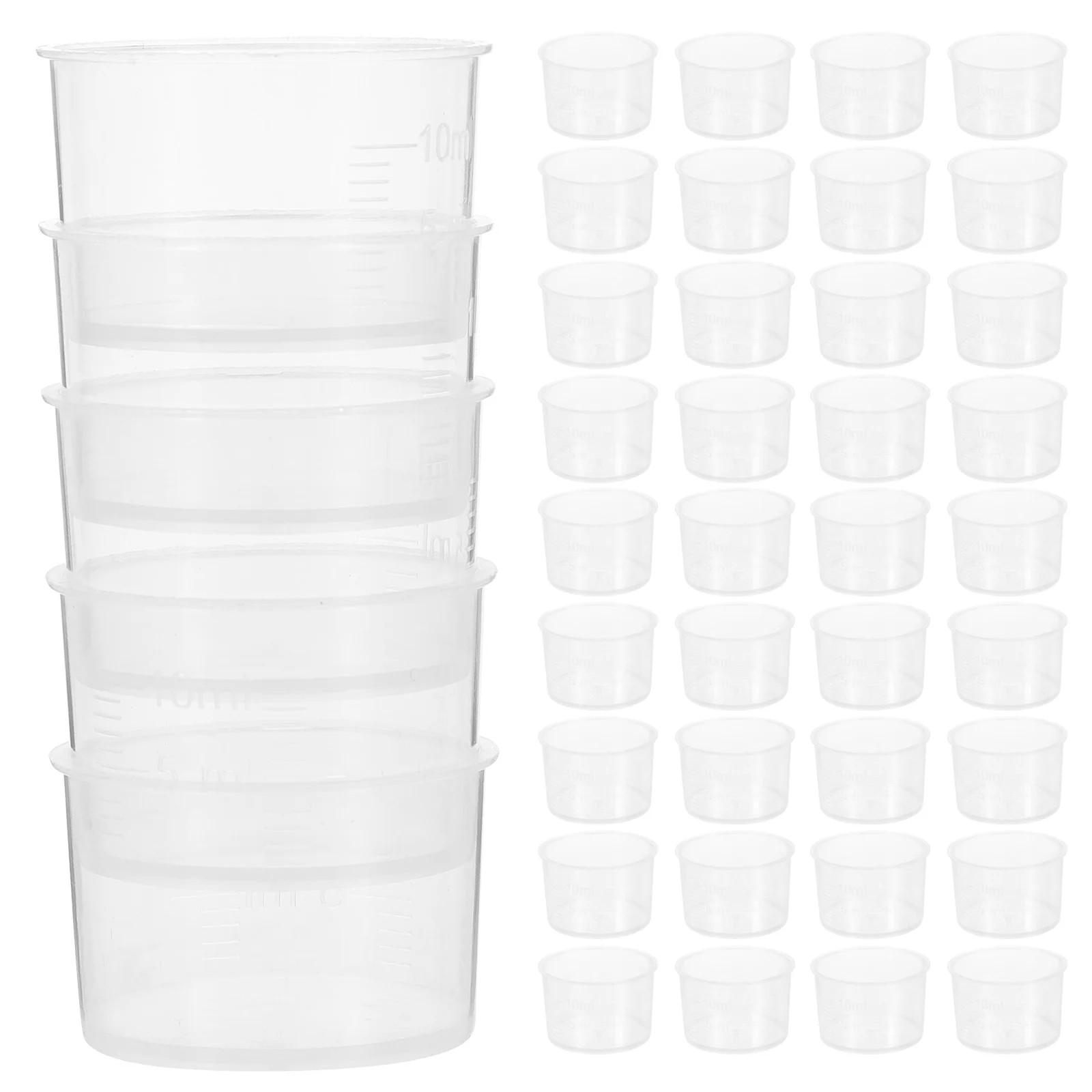 

Disposable Measuring Cups Transparent Easuring Cups Thickened Clear Plastic Liquid Volumetric Measurement Cups