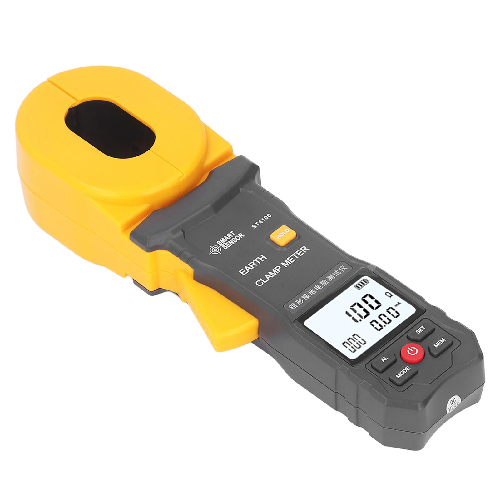 LCD Digital Clamp Ground Resistance Meter Auto Power Off Clamp Earth Resistance Meter Tester for Weather Ground resistance tester