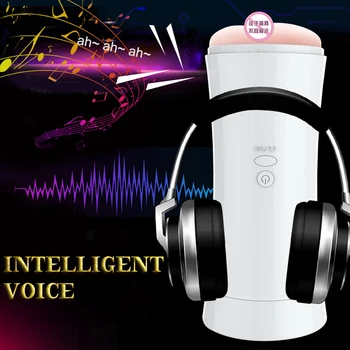 2in1 Automatic Male Masturbator Cup Dual Channel Vibrating Real Vagina Oral Mouth Sucking Pocket Pussy Blowjob Sex Toy for Men 3