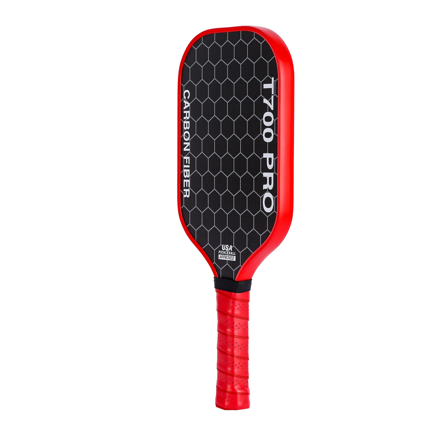 T700 Carbon Fiber Pickleball Paddle, Carbon Friction Surface, Polymer Honeycomb Core, Enhanced Power, Spin and Control, 16mm