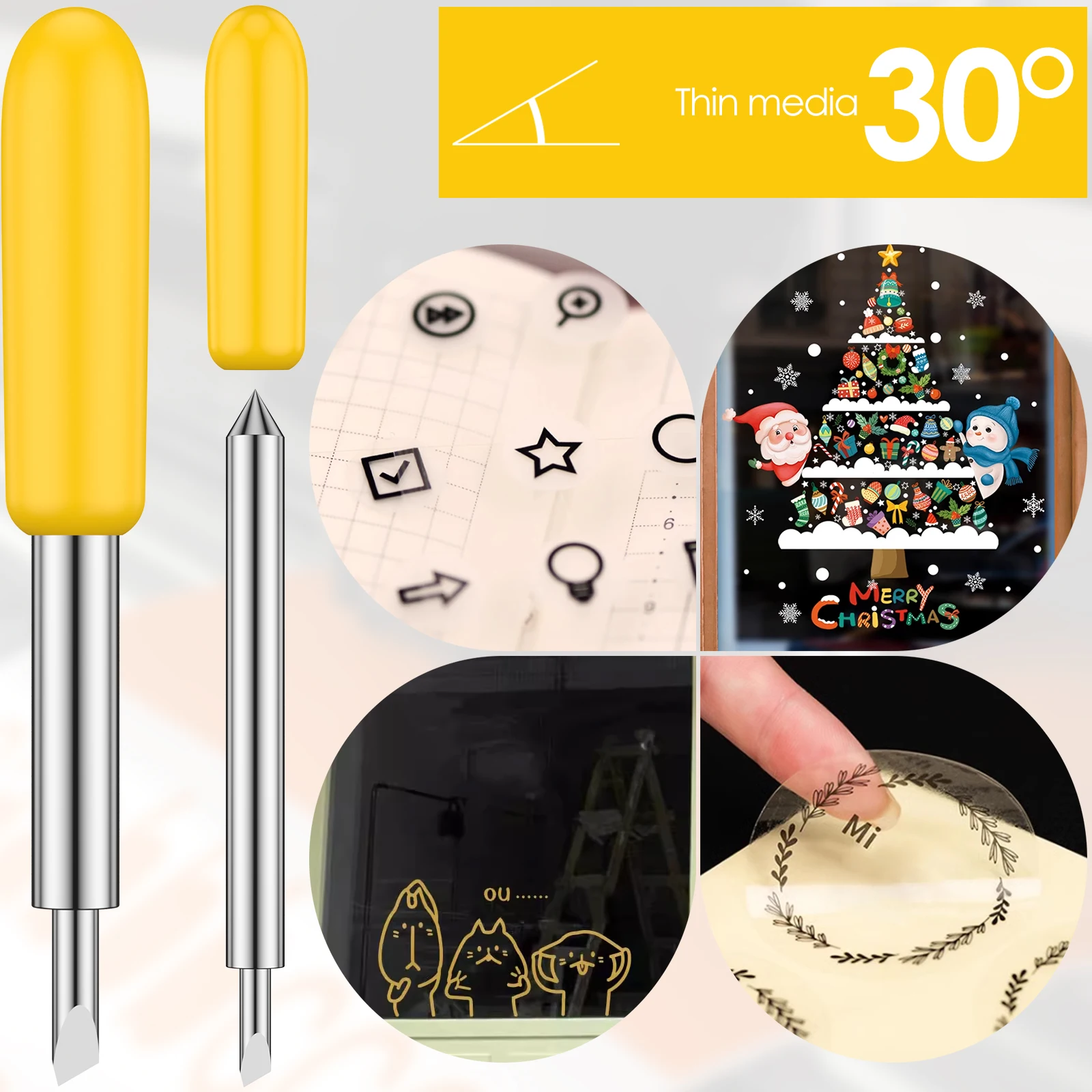 46PCS Vinyl Cutter Blades Roland Cricut Plotter Blade Cutter 30/45