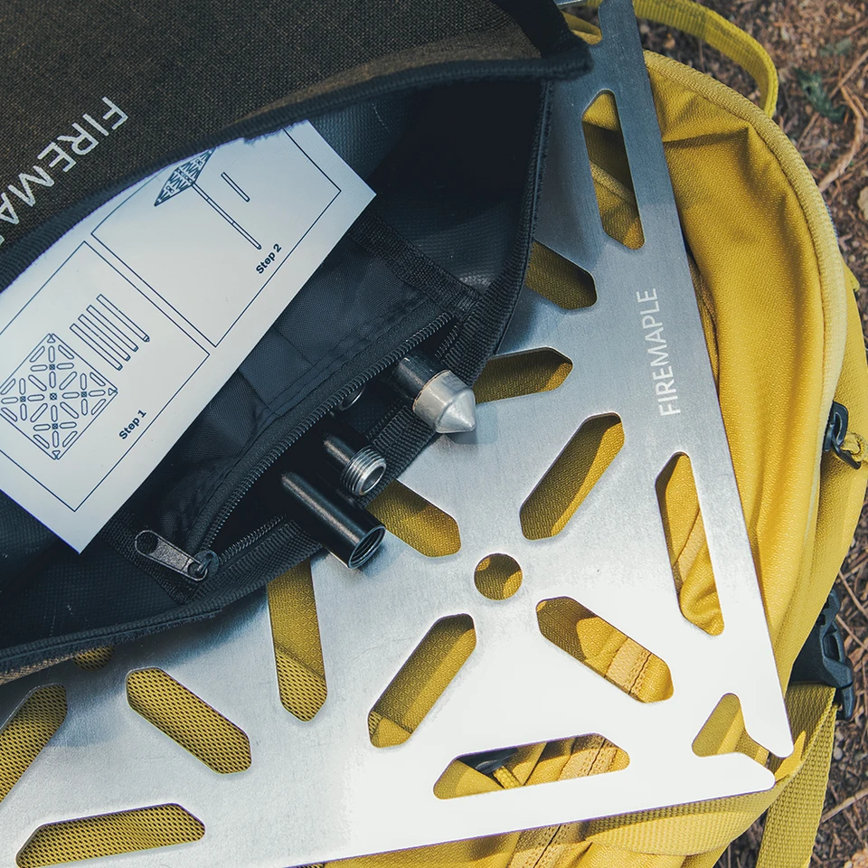 Fire-mapleタンポポピクニックテーブル、アルミニウム、取り外し可能、調整可能、ミニ折りたたみ、屋外キャンプ、ハイキングバックパッキング S6a22f711656a4896be9f07bb4ee12