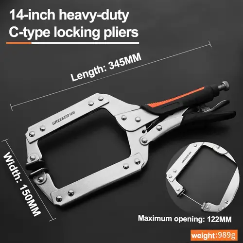 GREENERY Greener Strong Pliers Clamp Multi-functional Manual Universal Industrial-grade Pressure Wire Cutters Fixed Tool Plus - Image 7