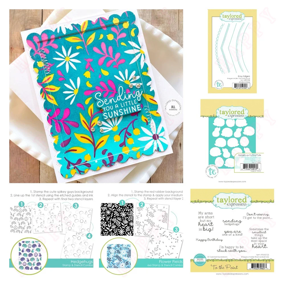 

Flower Fields Stamps and Die 2024 New Arrivals Metal Cutting Dies Stencil for DIY Scrapbooking Embossing Paper Card Embossing
