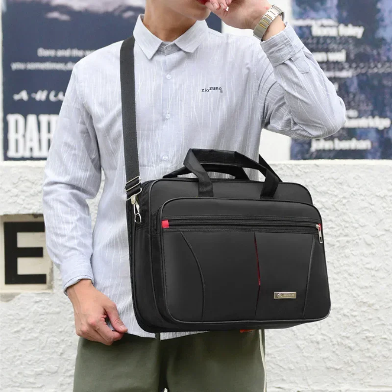 Briefcase leather briefcase document bag for Business and Travel