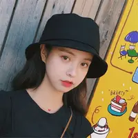 Cotton Summer Foldable Bucket Hat Unisex Women Outdoor Sunscreen Hat Pure Color Fishing Hunting Cap Men Basin Chapeau Beach Cap - Image 2