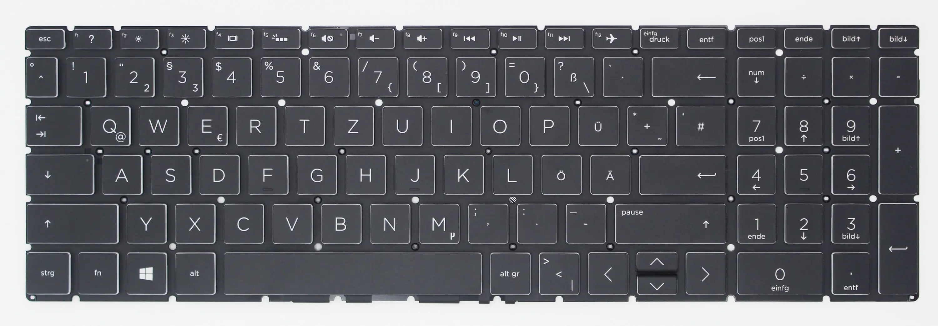Repose-poignée Pavé Tactile HP Spectre 15-DF - Clavier UK - Argent Frêne Foncé L41457-031