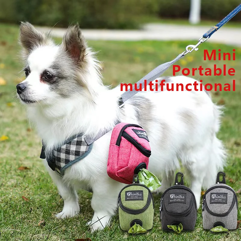 Pet Dog treat pouch Portable Multifunction Dog training bag Outdoor Travel Poop Bag Dispenser Durable Pet accessories
