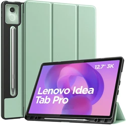 Ultra - Thin Smart Trifold Stand Case with Stylus Holder (Seafoam Green)