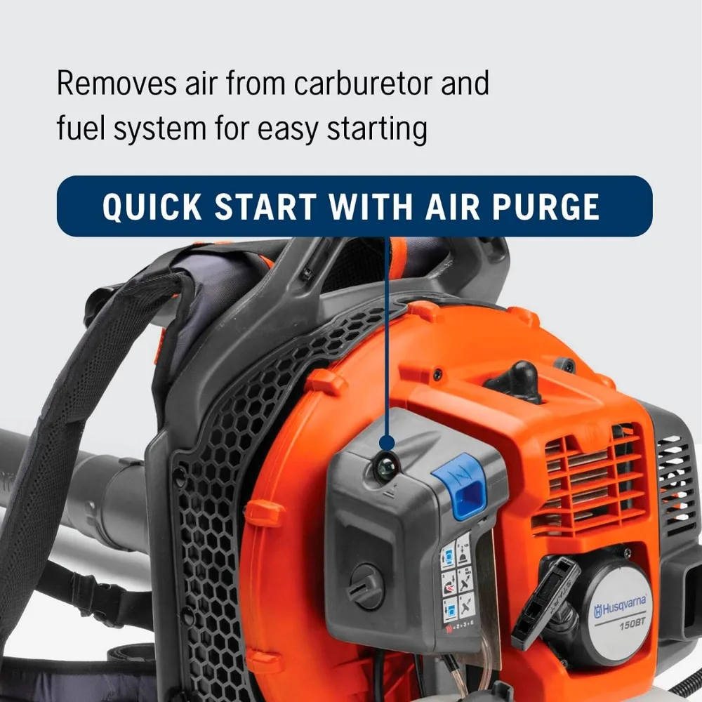 150BT Gas Leaf Blower 51-cc 2.16-HP 2-Cycle Backpack Leaf Blower 765-CFM 270-MPH 22-N Powerful Clearing Performance air blower