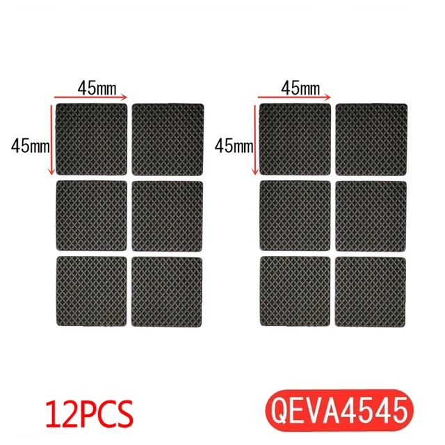 Furniture Leg Rug Anti Scratch Floor Protectors Chair Table Foot Covers Anti Slip Furniture Chair Leg Caps Black Self Adhesive QEVA4545x2
