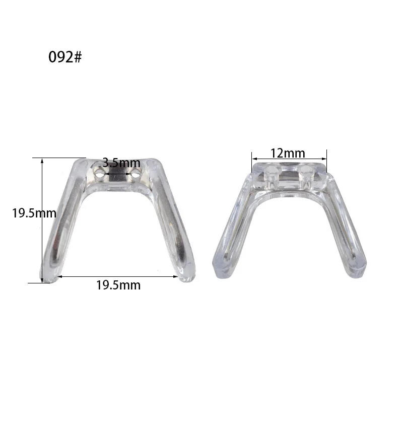 SiM Bridge Conjoined Silicone Nose Pads With Metal Core Eyeglasses Eyewear Nose Pads 10pcs glasses nose pads