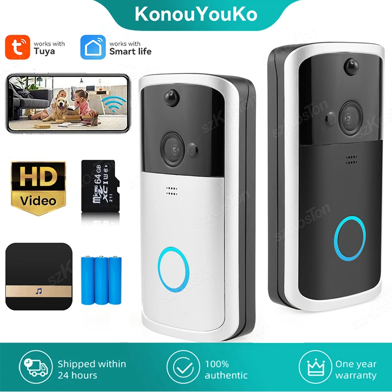 Tuya Smart Home Smart Video Doorbell Camera WiFi Outdoor Wireless Door