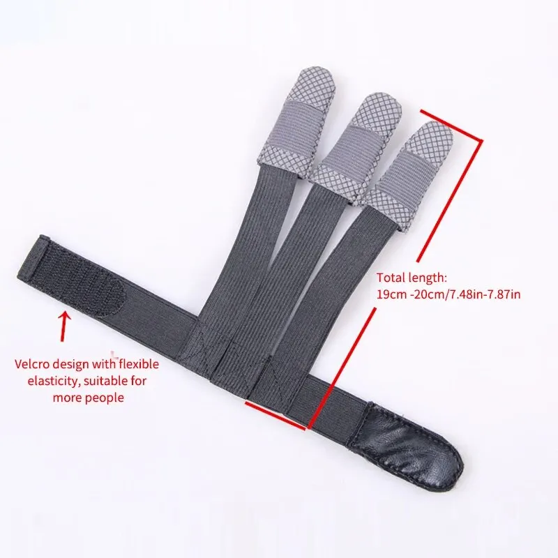 Outdoor Archery Traditional Recurve Bow Arrow Leather Archery Gloves Hunting Three Finger Sports Shooting Bow Gloves