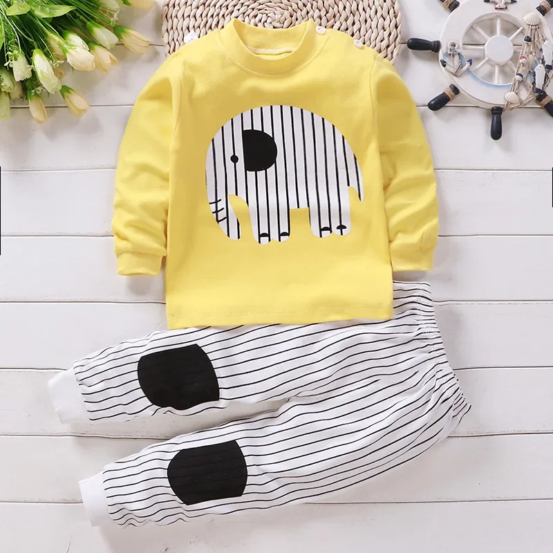 Gyerekeknek ruhák gyerekek sets children's Öltözés fiúknak lányok cottonautumn téli Öltözés nadrágot sleepwear Alsónemű karácsonyi Tehetség