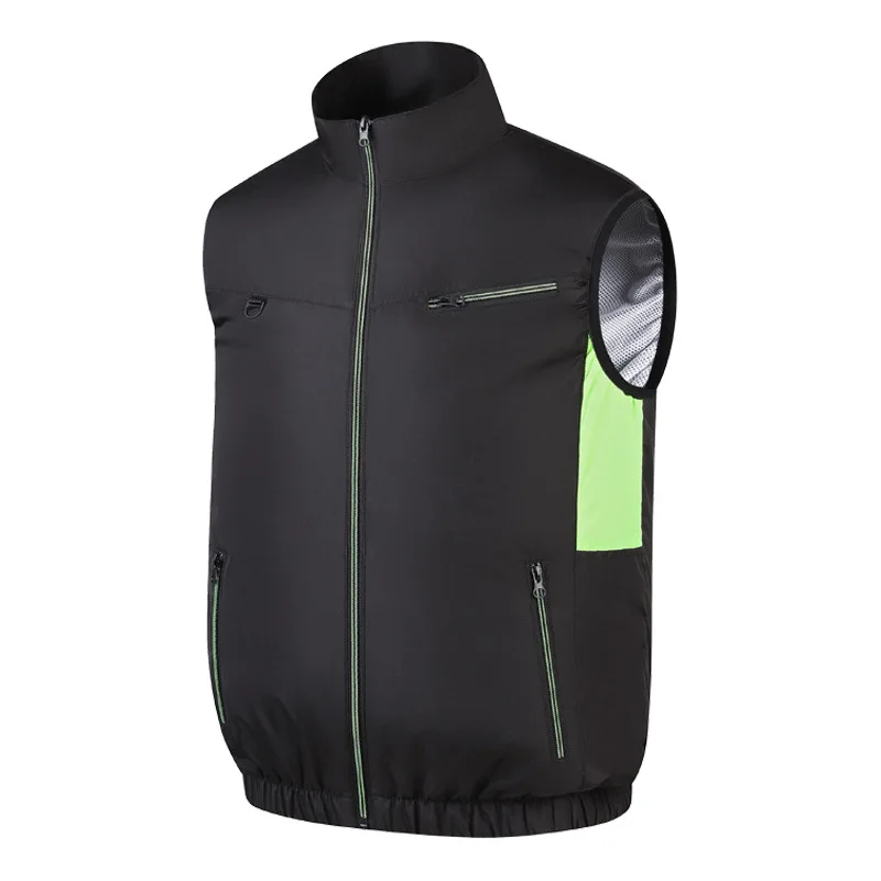 COMXZ Men Cooling Work Vest with Fan USB Rechargeable Outdoor Construction Labor Air Conditioner Clothing Summer Sun Protection
