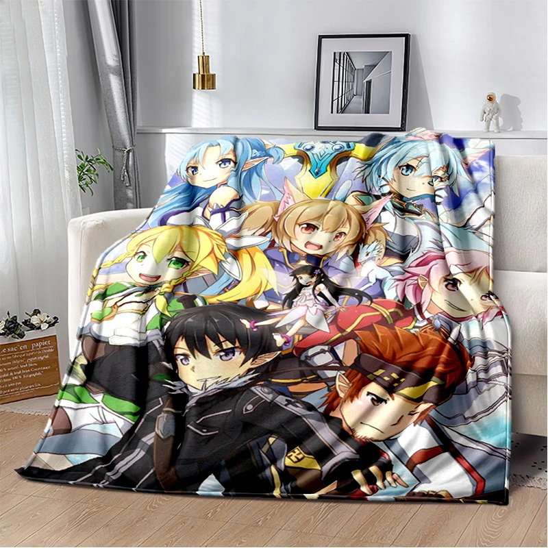 �α� �ִϸ��̼� SAO �ҵ� ��Ʈ �¶��� �ö��� ����Ʈ �÷��� ���� ħ�� ���, Gedruckt bettdeck Geschenk