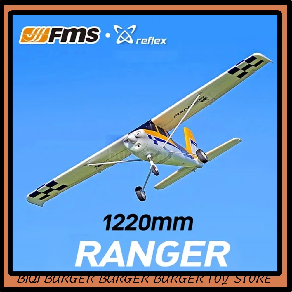 1220Mm Fms Rc Airplane Ranger Trainer 3S 4Ch Con Reflex Gyro Auto Balance Rtf Pronto A Volare Modello Hobby Aircraft Per Giocattoli Regali
