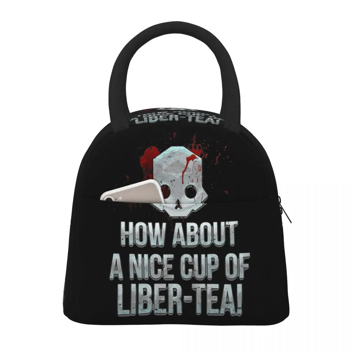 

Helldivers Liber-Tea Insulated Lunch Bag Leakproof Meal Container Thermal Bag Tote Lunch Box Work Outdoor Girl Boy