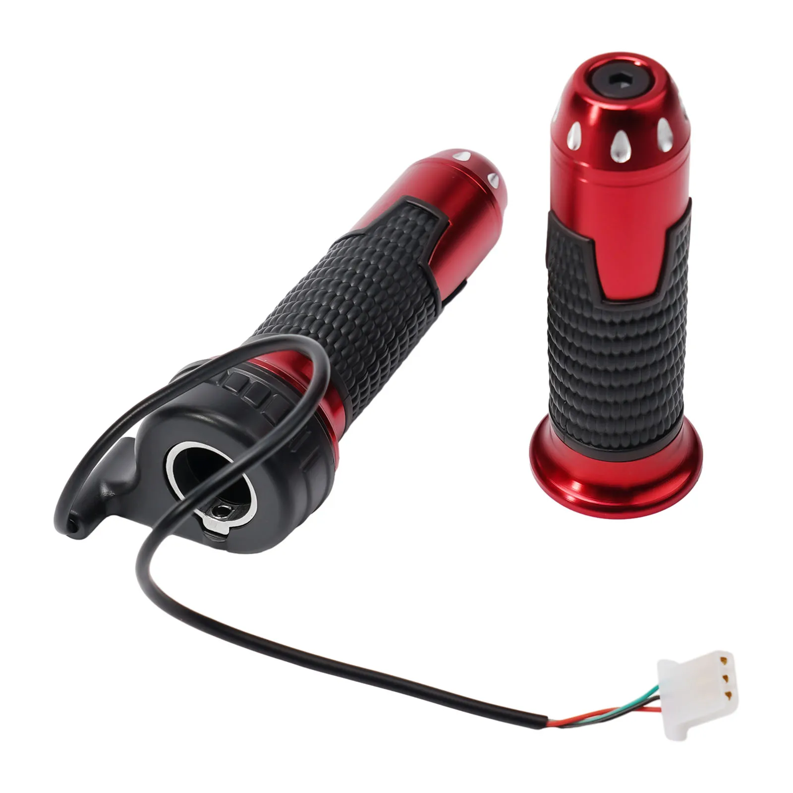 

Throttles Twist-Throttle Bicycle Throttle 350mm Line Length ABS+Aluminum Alloy About 190-240g Black+Red New Practical
