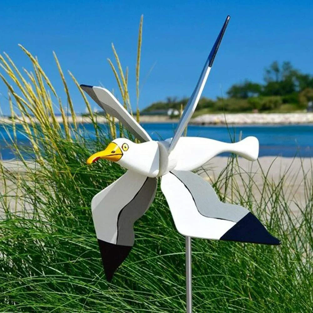 รูปสินค้า Seagull Windmill Decorative Garden Sculpture
