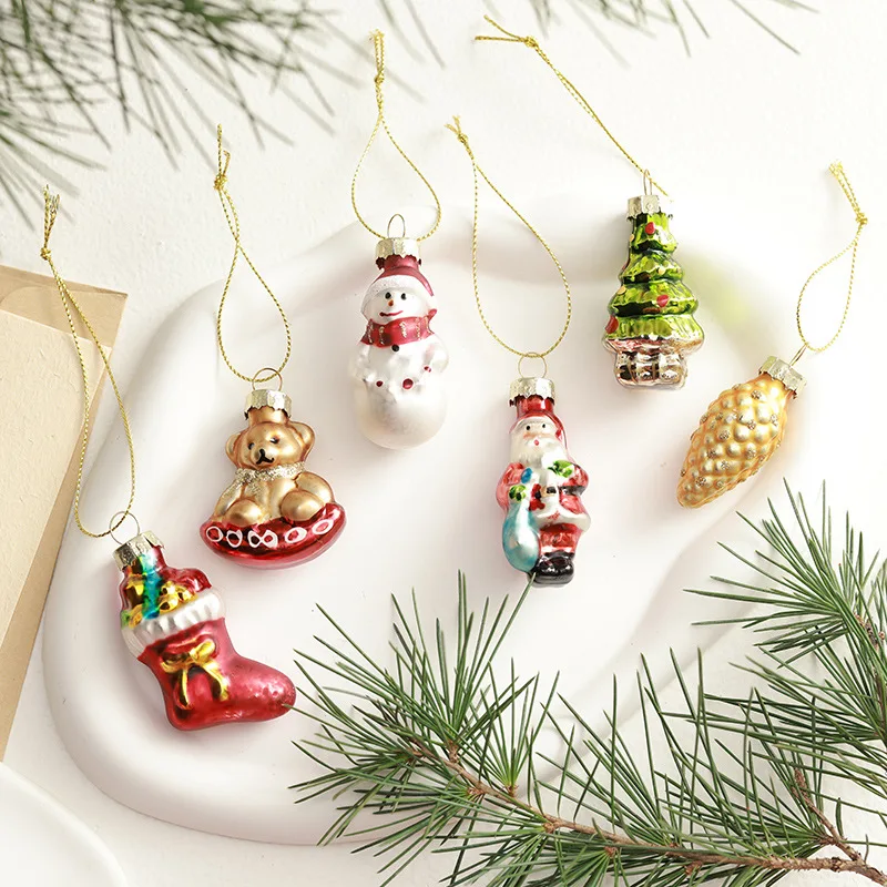 Christmas Decorations Santa Claus Pendant 6Pcs/Set