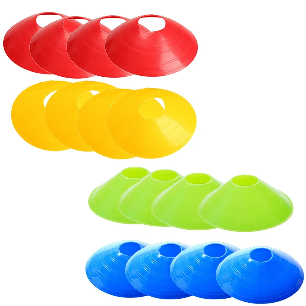 

16 Pcs Football Training Equipment Kids Disc Cone Marker Tray Sports Soccer Child