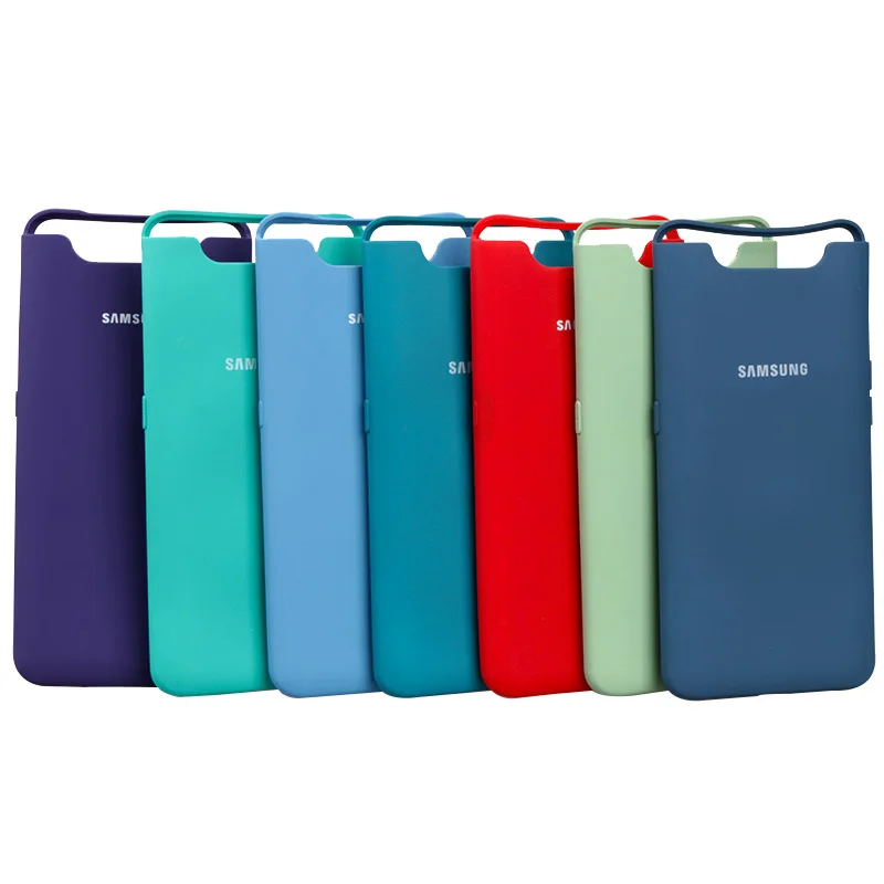 phone pouch for running Samsung A80 A90 Liquid Silicone Case Official Silicone Soft Back Cover Samsung Galaxy A80 A90 Case Protection Cover cell phone belt pouch